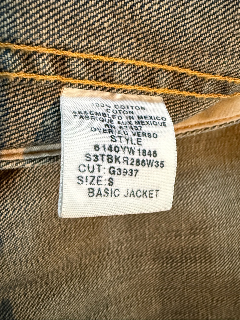 VTG Polo Jeans Company Ralph Lauren Trucker Jacket Dark Wash Denim Men’s Size S - Picture 8 of 16